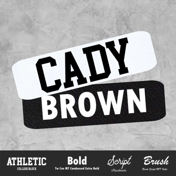 Custom Twill Name Plates Thumbnail